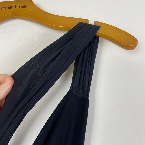 Pinko Women’s Black Midi Dress Bodycon Scoop Back Studded size 8 - Picture 7 of 8